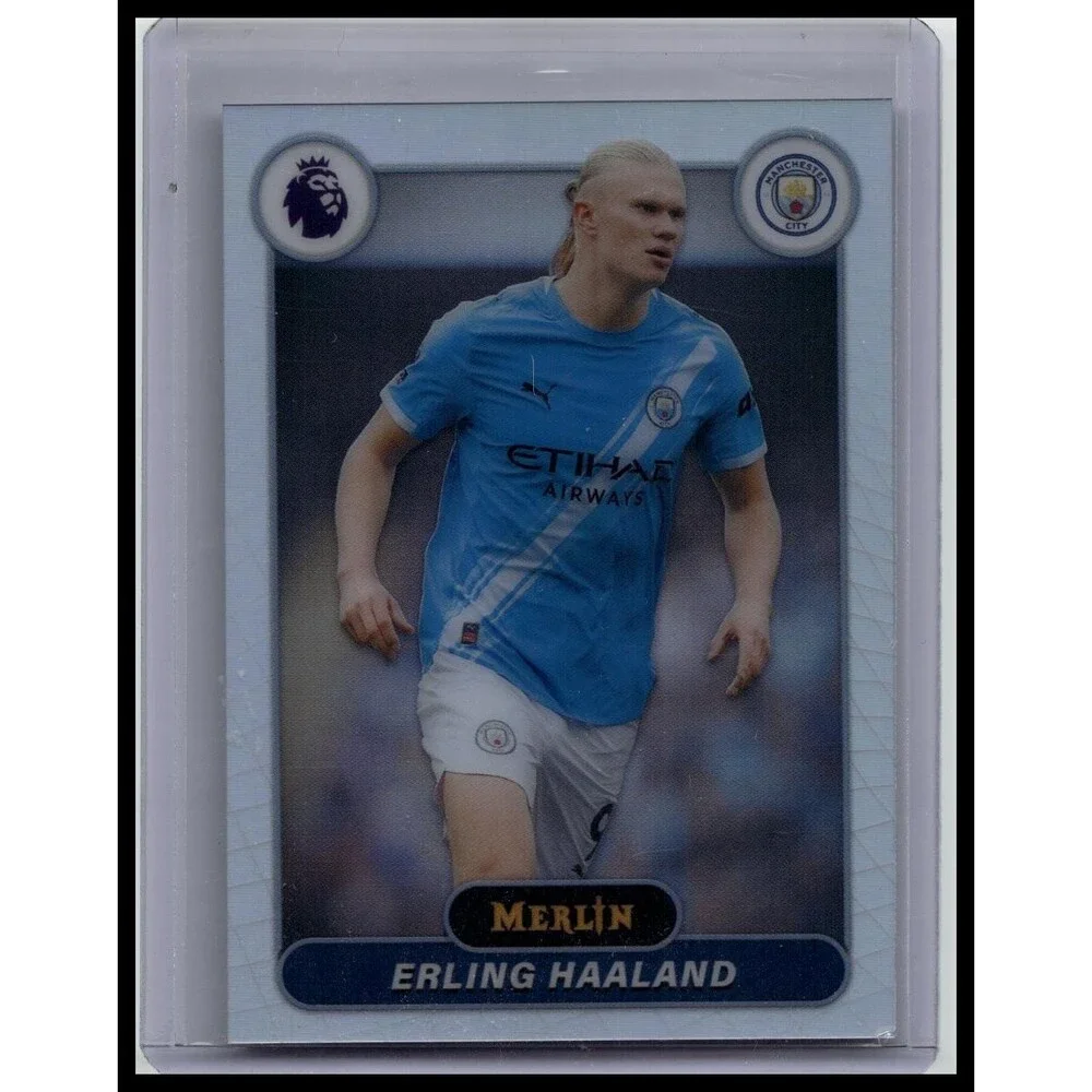 2026 Merlin Premier League Erling Haaland #123 Manchester City Refractor